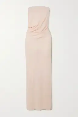 Christopher Esber Balm Strapless Ruched Dress Pink Size AU 10 for rent on The Volte - image 3