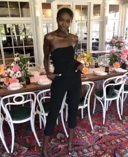 Sheike Audrey Jumpsuit Black Size 14 for rent on The Volte - image 1