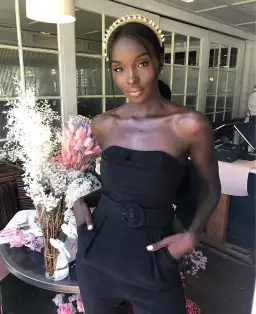 Sheike Audrey Jumpsuit Black Size 14 for rent on The Volte - image 2