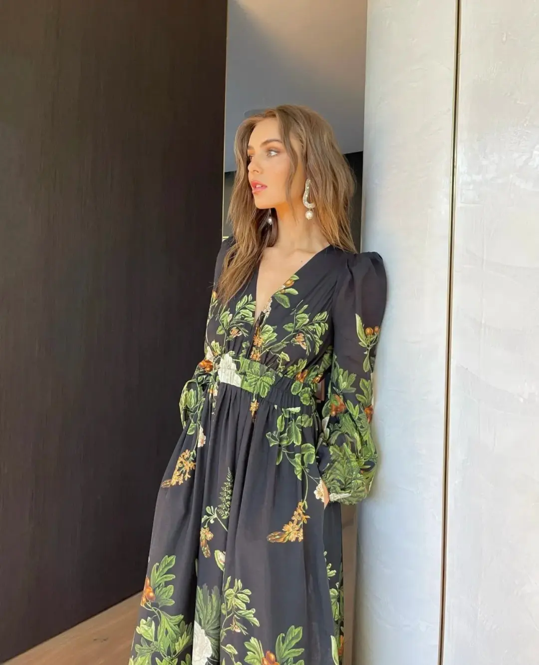 Sheike Garden of Eden Maxi Black Floral Size 16 for rent on The Volte - main image