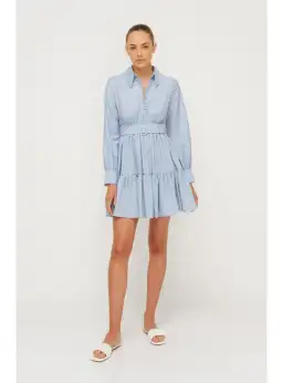 Sheike Abigail Dress Pale Blue Size AU 14 for rent on The Volte - image 1