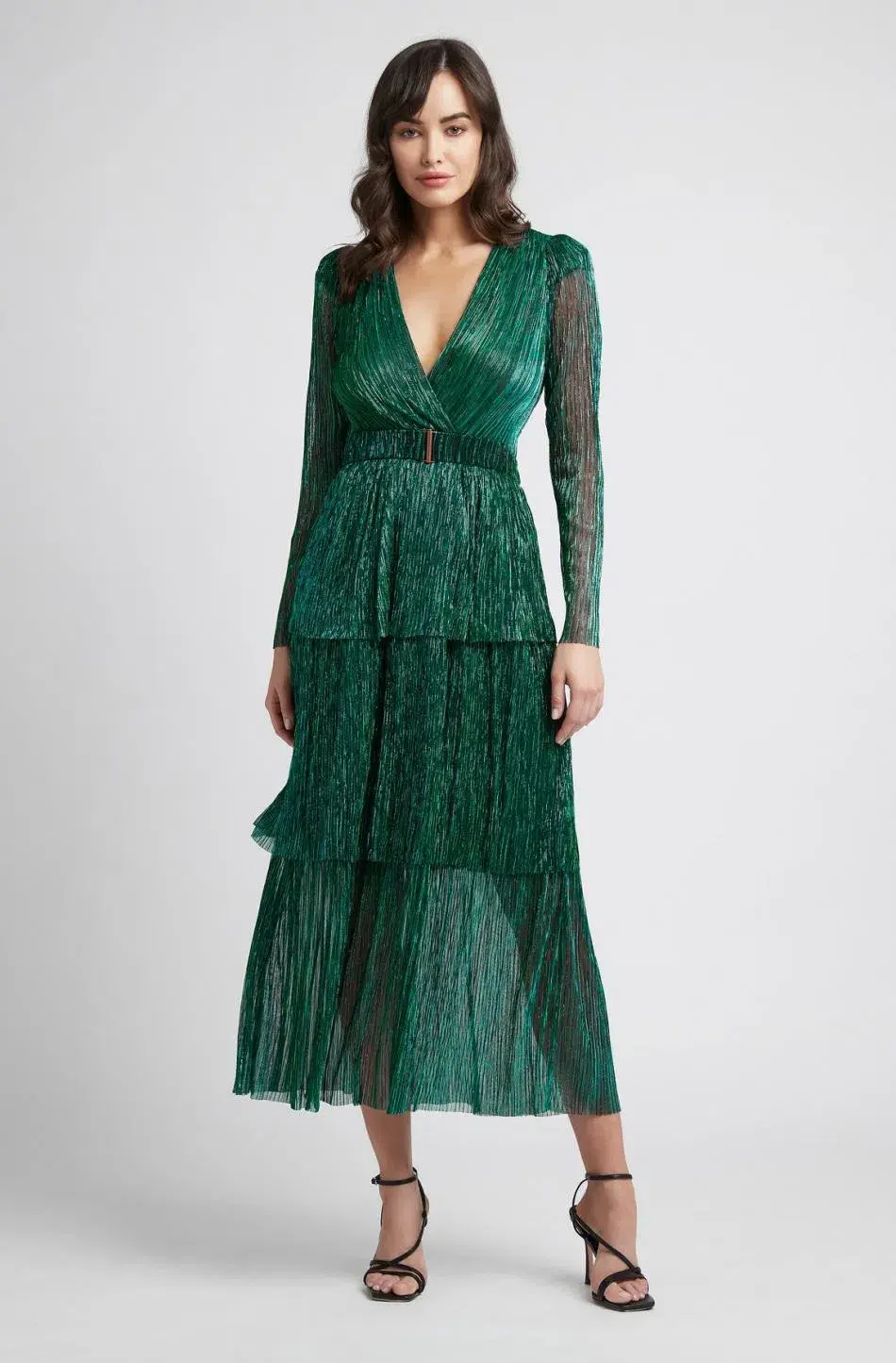 Sheike All That Sparkles Dress Green Size 14 for rent on The Volte - main image