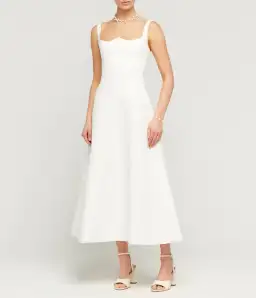 Leo Lin Odette Midi Dress Snow Size 8 for rent on The Volte - image 5