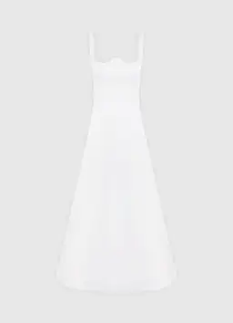 Leo Lin Odette Midi Dress Snow Size 8 for rent on The Volte - image 7