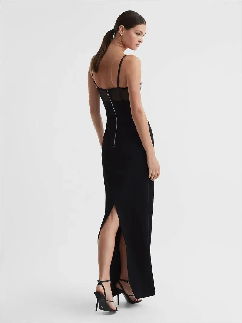 Rachel Gilbert Hartley Dress Black Size 12 for rent on The Volte - main image