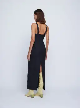 Anna Quan Ivana Maxi Dress Black Ink Size 6 for rent on The Volte - image 4