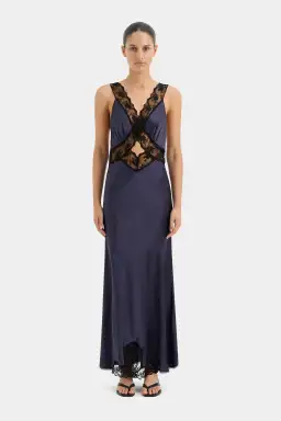 Sir the Label Aries Cut Out Gown Navy Size 2 / AU 10