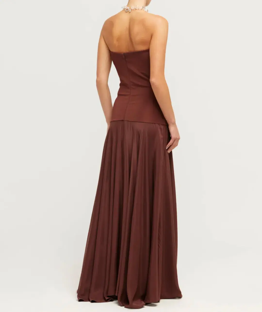 Esse Studios Illi Band Maxi Dress in Java Size 8 for rent on The Volte - main image