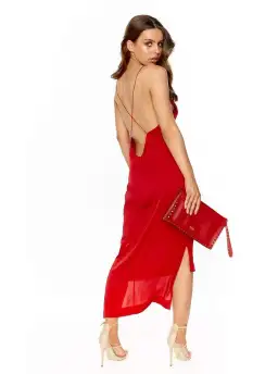 Dion Lee Fine Line Cami Slip Dress Red Size 8 for rent on The Volte - image 2