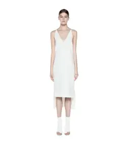Dion Lee Fine Line Cami Slip Dress in White Size 8 for rent on The Volte - image 1