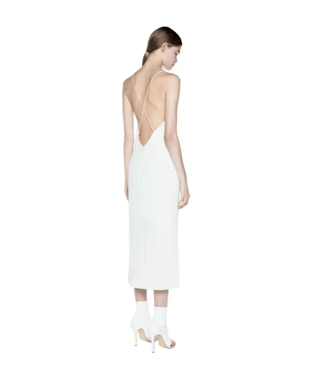 Dion Lee Fine Line Cami Slip Dress in White Size 8 for rent on The Volte - main image