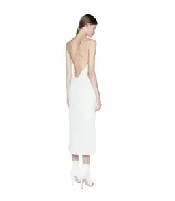 Dion Lee Fine Line Cami Slip Dress in White Size 8 for rent on The Volte - image 2