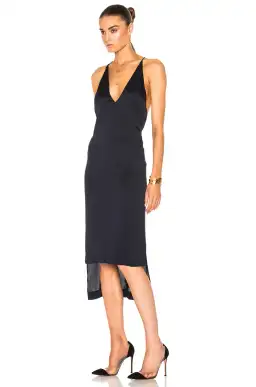 Dion Lee Fine Line Cami Slip Dress Black Size 10 for rent on The Volte - image 7
