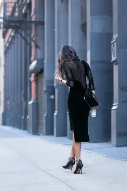 Dion Lee Fine Line Cami Slip Dress Black Size 10 for rent on The Volte - image 5