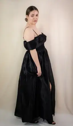 Aje Cordelia Corseted Maxi Dress Black Size 16 for rent on The Volte - image 3