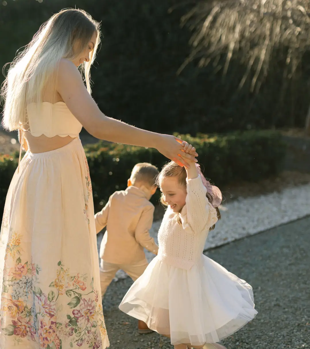 Zimmermann Halliday Scallop Midi Dress in Cream Watercolour Size 1 / AU 6-8 for rent on The Volte - main image