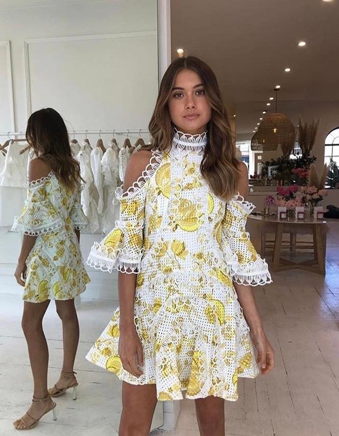 Thurley Chintz Print Spliced Dress for rent on The Volte - main image