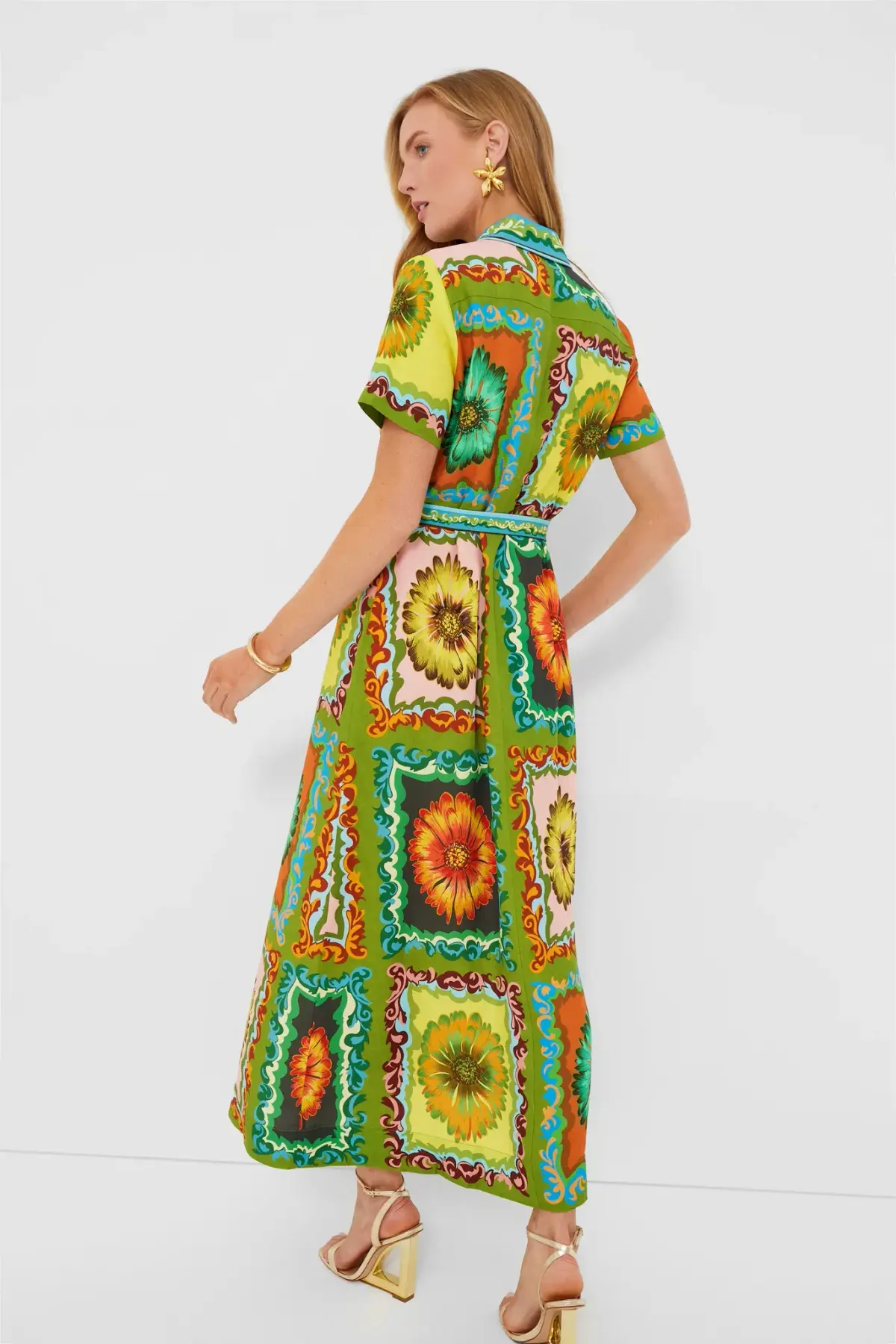 Alemais Disco Daisy Shirtdress Multi Size 8 - Image 4