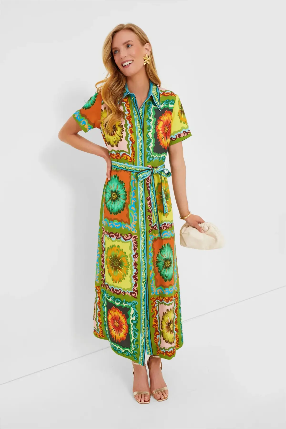 Alemais Disco Daisy Shirtdress Multi Size 8 - Image 1