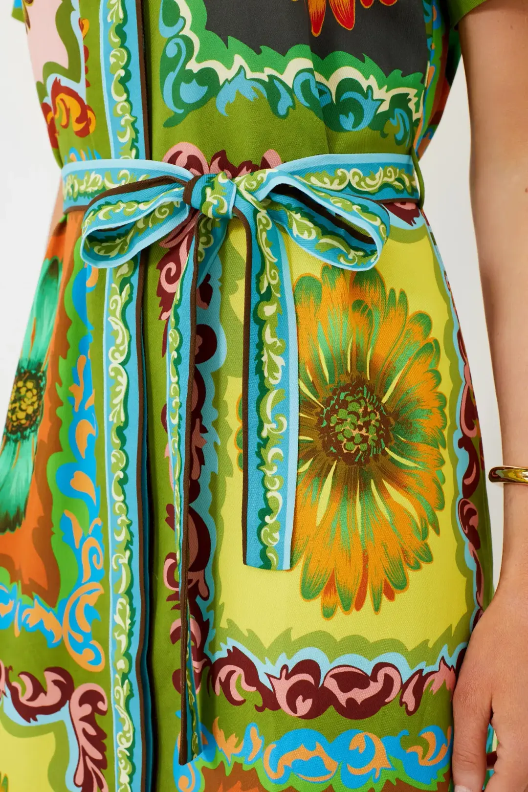 Alemais Disco Daisy Shirtdress Multi Size 8 for rent on The Volte - main image