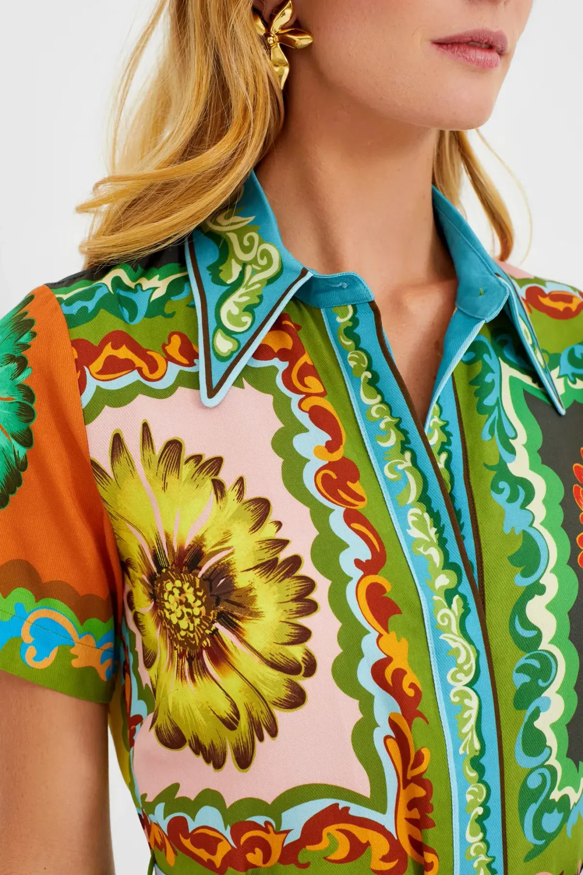 Alemais Disco Daisy Shirtdress Multi Size 8 - Image 5