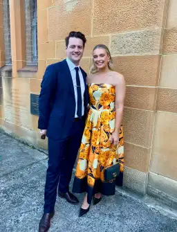 Leo Lin Lynn Bustier Midi Dress Adorn Print in Royal Size AU 10 for rent on The Volte - image 4