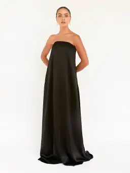 Anna Quan Delfina Maxi Dress Black Ink Size 10 for rent on The Volte - image 2