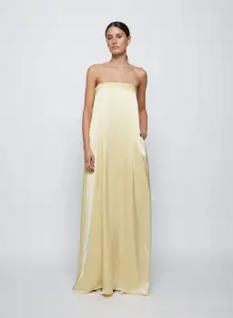 Anna Quan Delfina Maxi Dress Champagne Lemon Size 8 for rent on The Volte - image 1