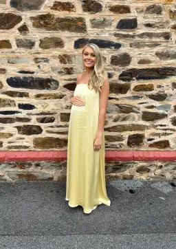 Anna Quan Delfina Maxi Dress Champagne Lemon Size 8 for rent on The Volte - image 2