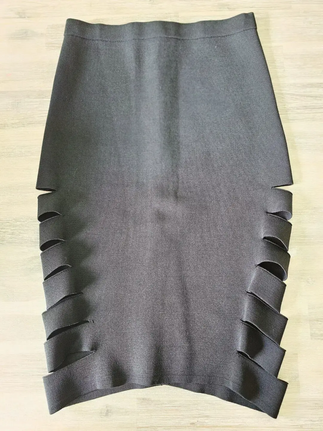 Dion Lee Crepe Cut Out Midi Skirt Black Size 8 for rent on The Volte - main image