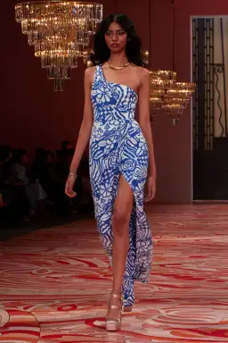 Alice McCall Daisy Daze Gown Blue Print Size 8 for rent on The Volte - image 1