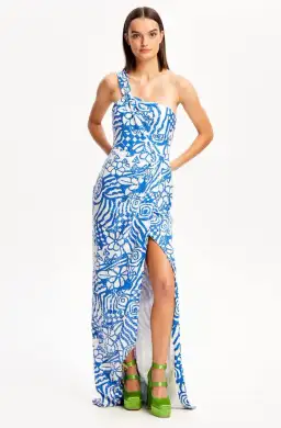 Alice McCall Daisy Daze Gown Blue Print Size 8 for rent on The Volte - image 4