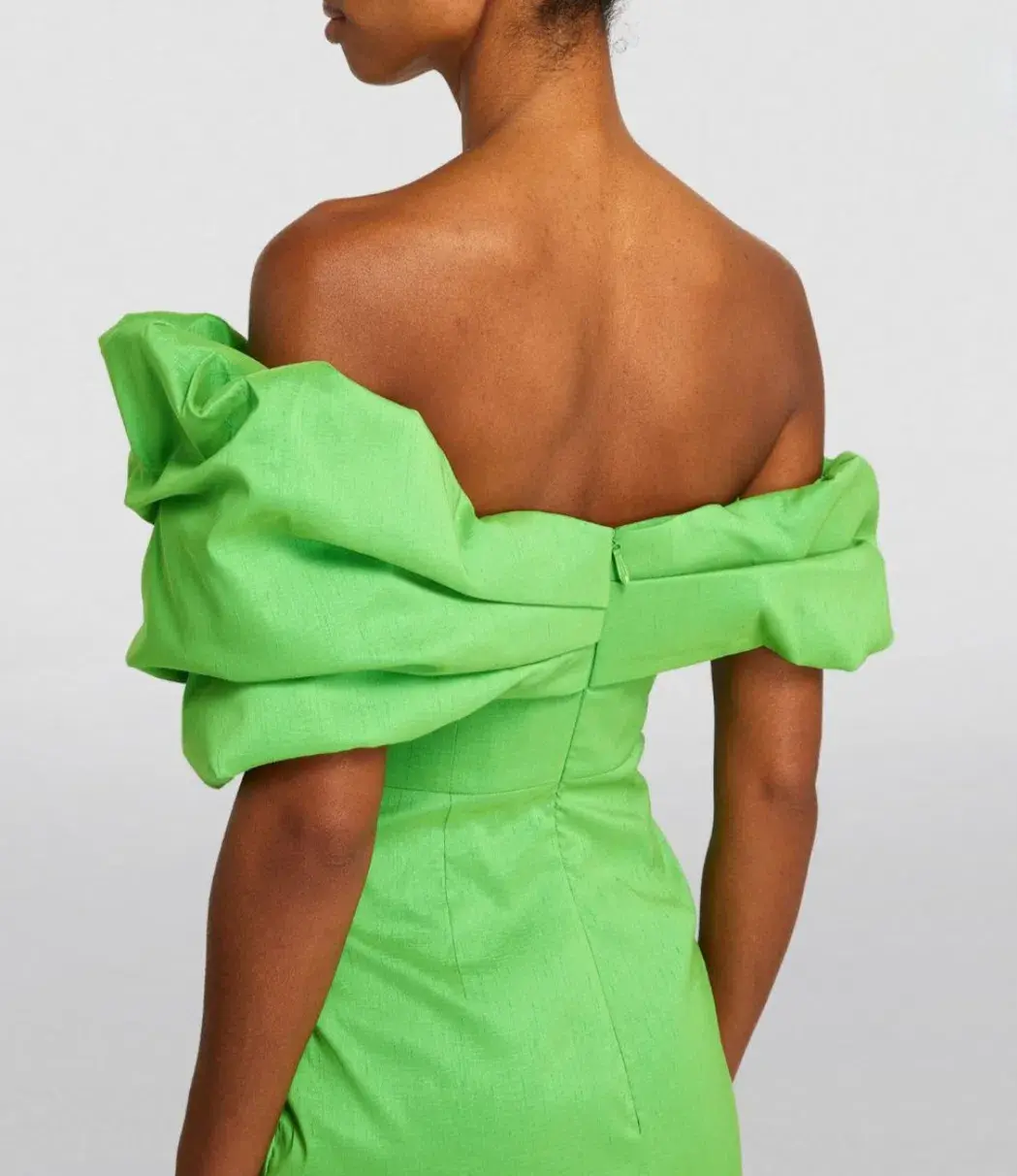Rachel Gilbert Gia Midi Dress Green Size 3 / AU 12 for rent on The Volte - main image