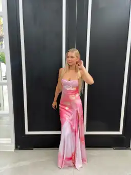 HNTR The Label Gaia Gown in Lillie Size 8 for rent on The Volte - image 3