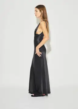 Maison Essentiele Vintage Maxi Gown Black Size 6 for rent on The Volte - image 2