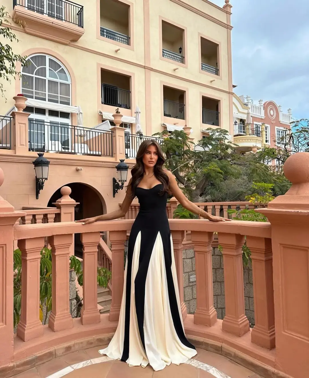 Arcina Ori Paloma Dress Black/White Size 8 for rent on The Volte - main image