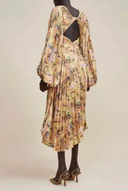 Acler Palms Midi Dress Kaleidoscope Floral Size 8 for rent on The Volte - image 4