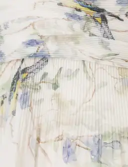 Zimmermann Pleated Midi Dress Blue Birds Size 3 / AU 14 for rent on The Volte - image 5