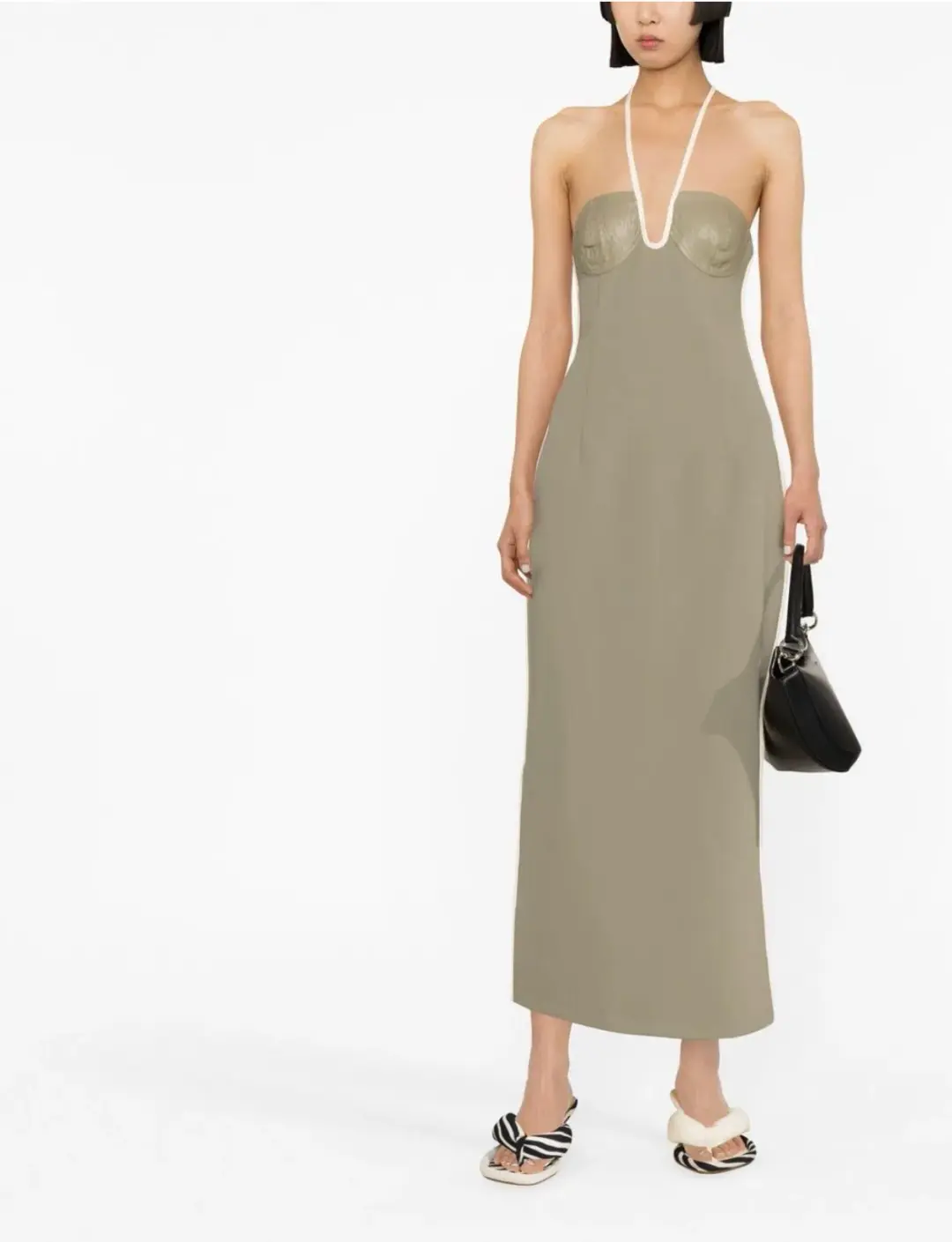 Paris Georgia Nassia Halter Dress Green Size S/ AU 8 for rent on The Volte - main image