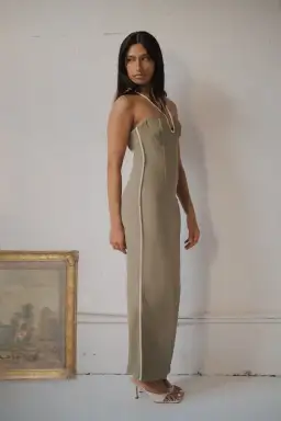 Paris Georgia Nassia Halter Dress Green Size S/ AU 8 for rent on The Volte - image 2