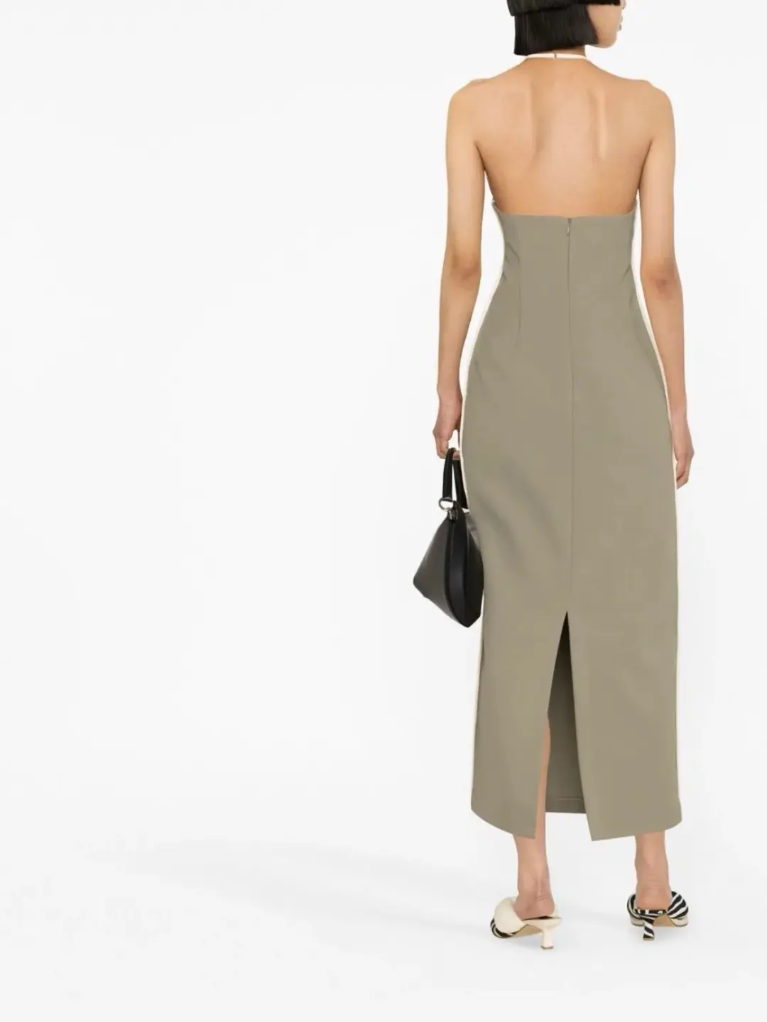 Paris Georgia Nassia Halter Dress Green Size S/ AU 8 for rent on The Volte - main image