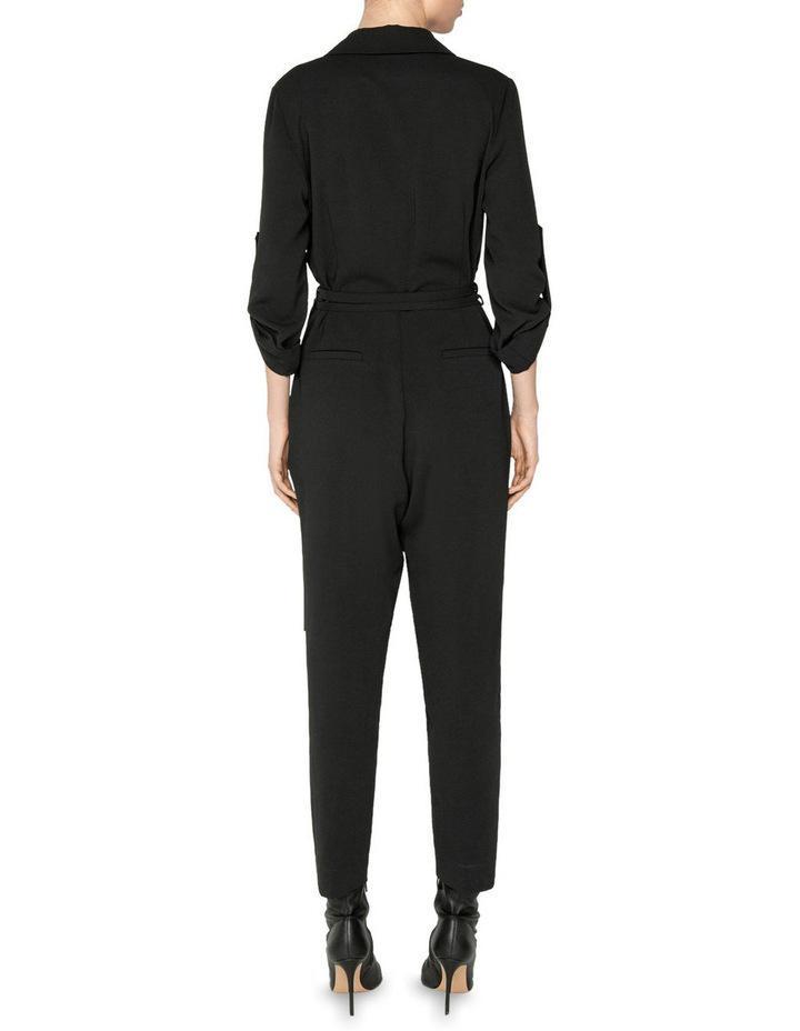 Cue Trench Tapered Jumpsuit Black Size 8 for rent on The Volte - main image
