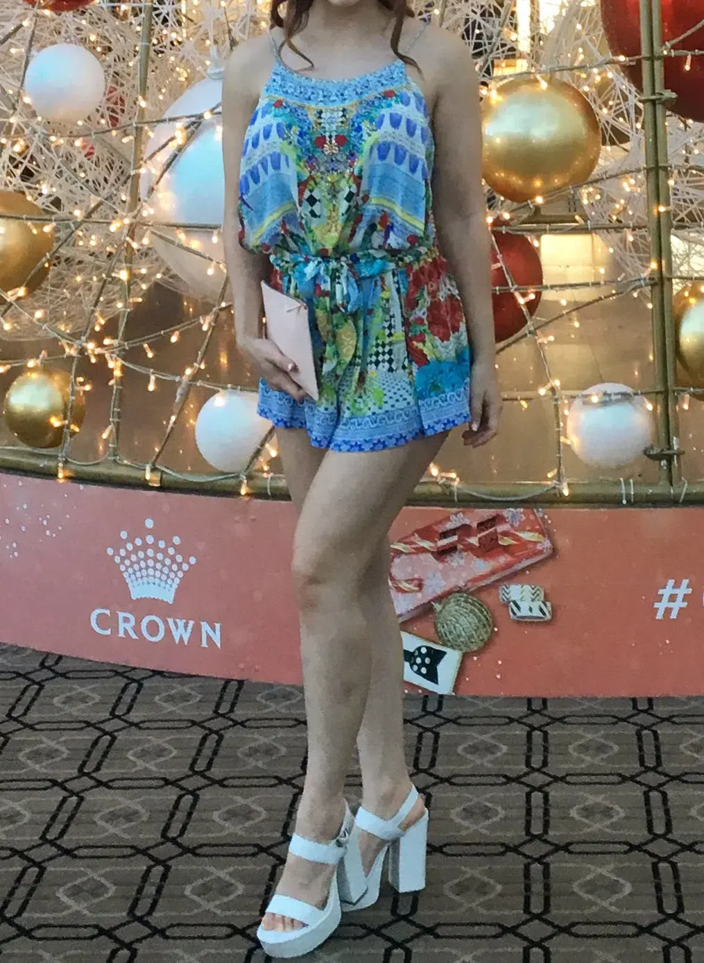 Camilla Masking Madness Shoestring Strap Playsuit Size 10 for rent on The Volte - main image