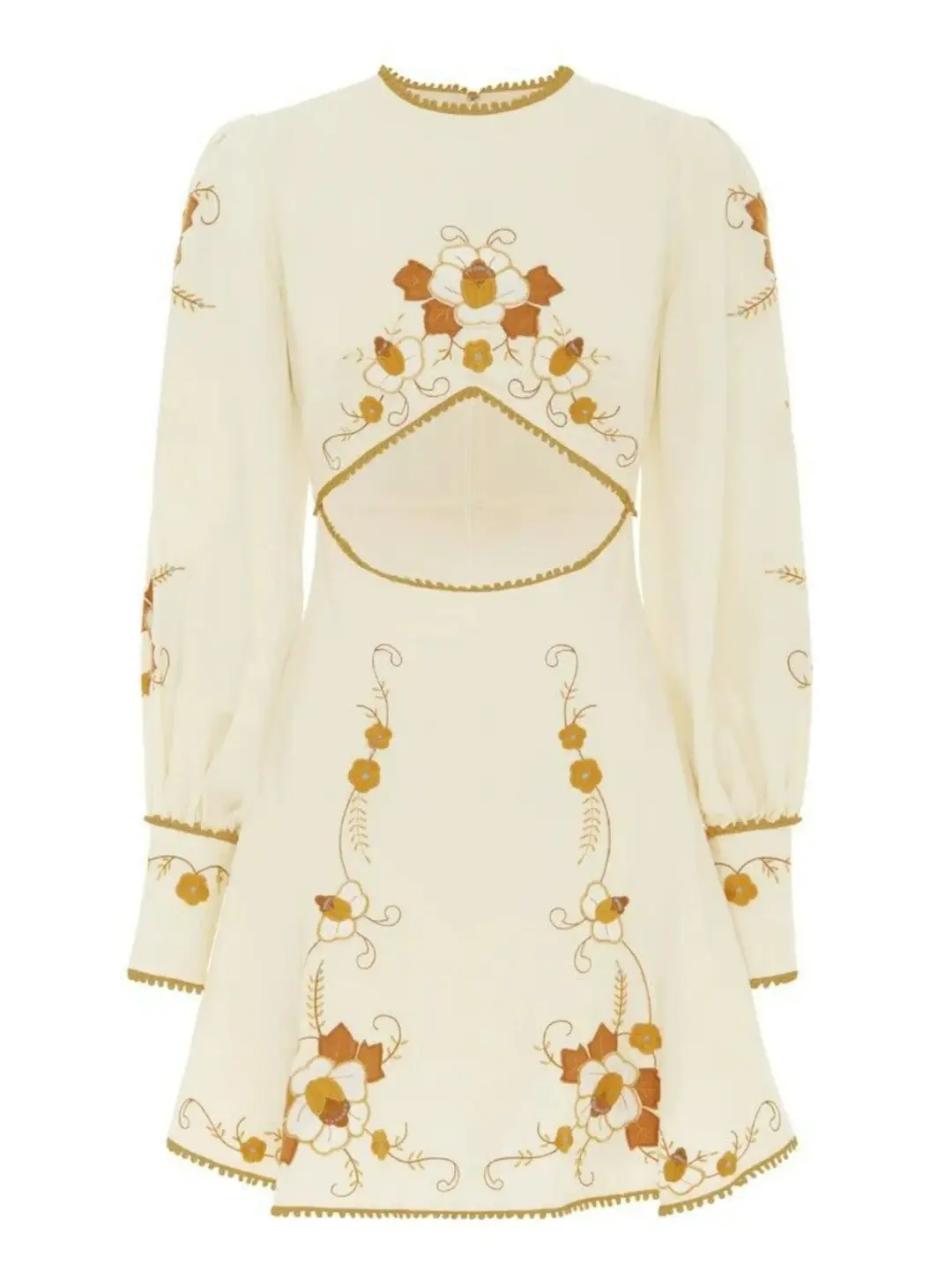 Alice McCall Lera Mini Dress Vanilla Bean Size AU 10 for rent on The Volte - main image