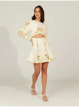 Alice McCall Lera Mini Dress Vanilla Bean Size AU 10 for rent on The Volte - image 2