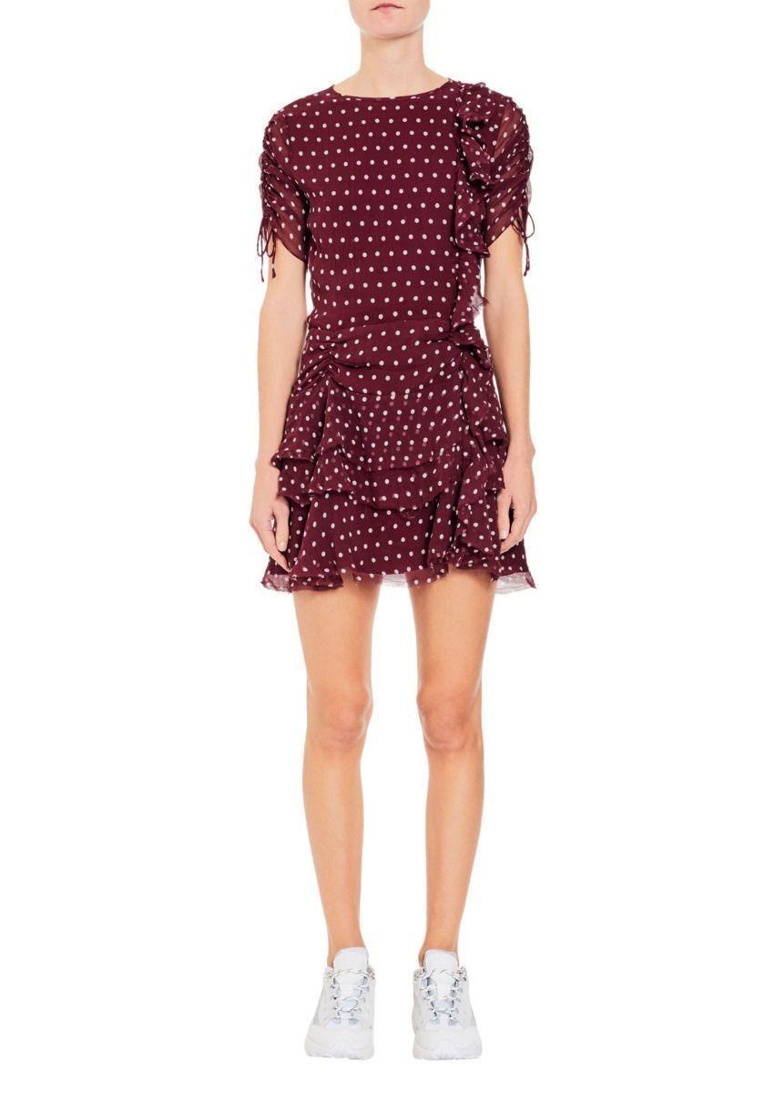 Sir the Label Marceau Dress Burgundy Size AU 8 for rent on The Volte - main image