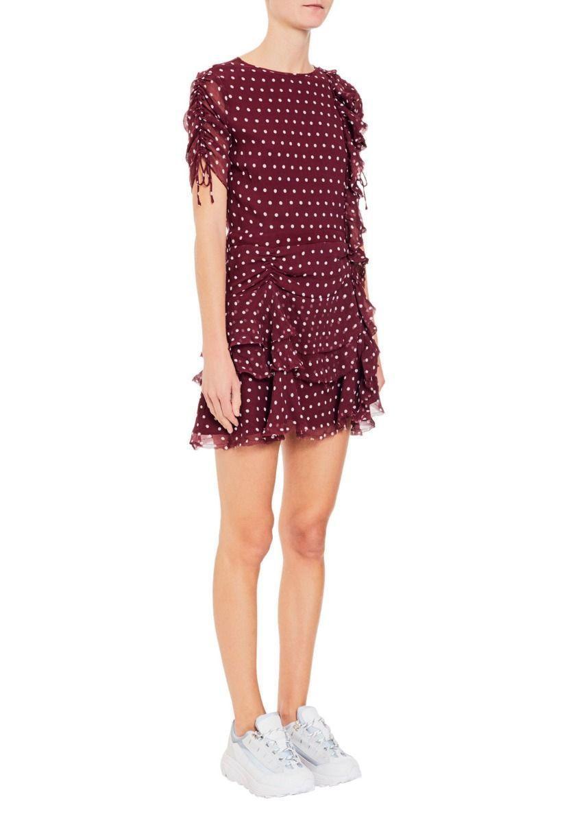 Sir the Label Marceau Dress Burgundy Size AU 8 for rent on The Volte - main image