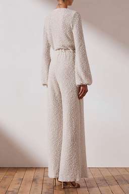 Shona Joy Hayes drawstring jumpsuit white size 10