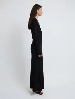 Christopher Esber Arced Palm Long Sleeve Dress in Black Size 8 for rent on The Volte - image 3