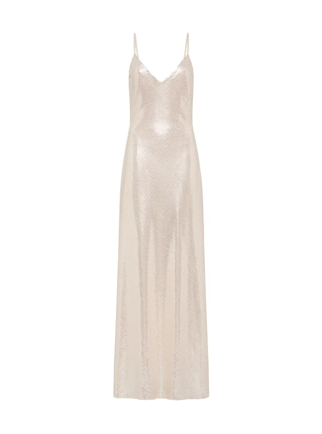 Manning Cartell High Voltage Slip Dress Nude Silver Size AU 8 for rent on The Volte - main image